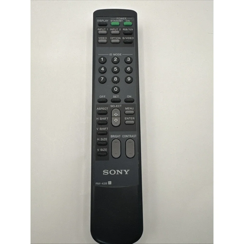 SONY RM-42B REMOTE CONTROL PFM42B1, PFM42B1U - Tested OEM